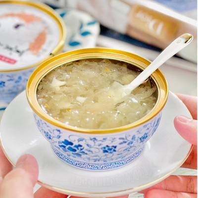 خرید طلایی Osmanthus Tremella دسر گیاهان کلاژن گیاهخوار تغذیه آماده برای خوردن غذای کاربردی سلامت سنتی چینی تولید آنلاین