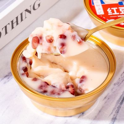 قیمت خوب لوبیا قرمز فوری شیر پوست دوگانه دسر چینی خوشمزه لوبیا قرمز دسر شیرین پودین چینی آنلاین
