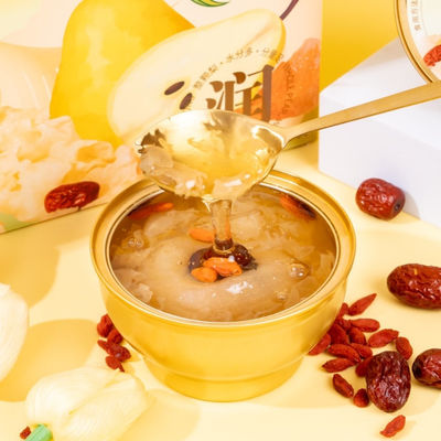 قیمت خوب شیرینی فوری پرنده Tremella سوپ گلابی آماده برای خوردن کالاجن دسر طبیعی کم قند بدون مواد نگهدارنده آنلاین