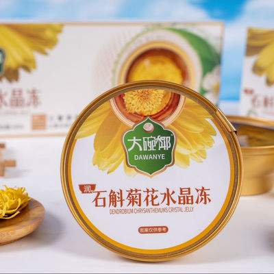 قیمت خوب ژله گیاهی کریسانتوم با گیاه دندروبیوم دسر کاربردی مبتنی بر گیاه از سلامت چشم و خنک سازی داخلی حمایت می کند آماده خوردن میان وعده مغذی برای سلامت برچسب تمیز آنلاین